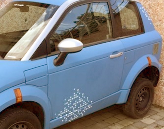 H2 inlet behind the door, and ventilation grill some space behind it